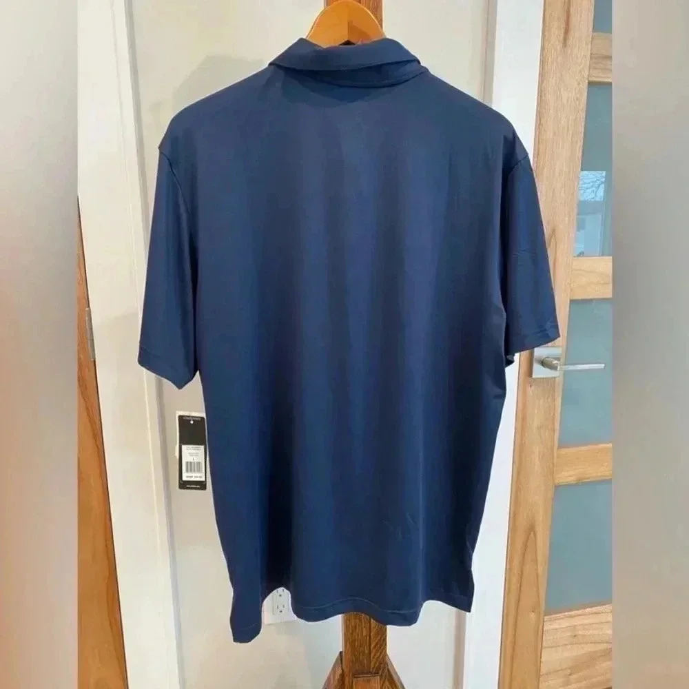 Adidas Ultimate 365 Solid Polo Athletic Golf Shirt Short Sleeve Navy Men’s L NWT